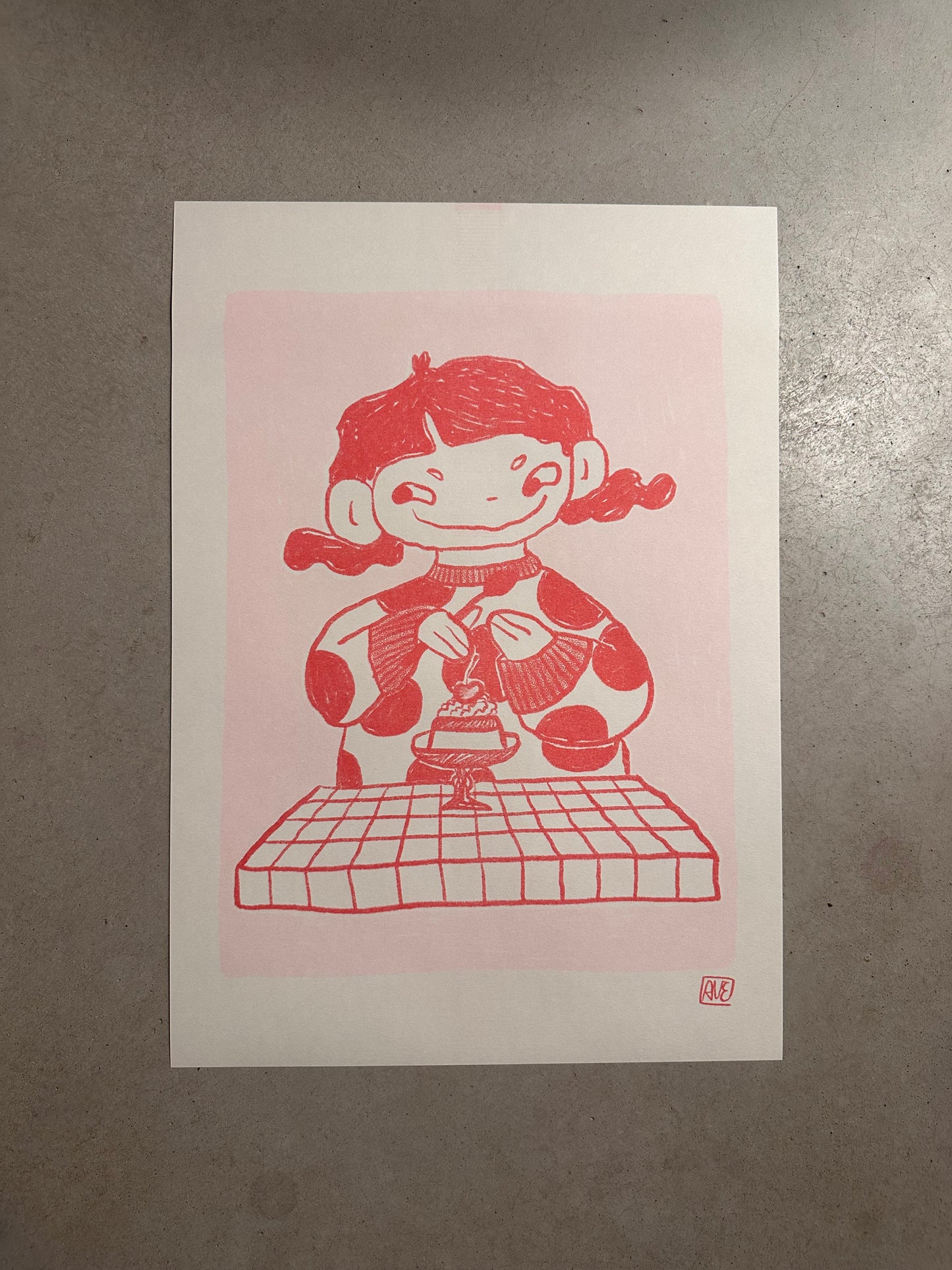 Gudrun Purin Riso print | A3