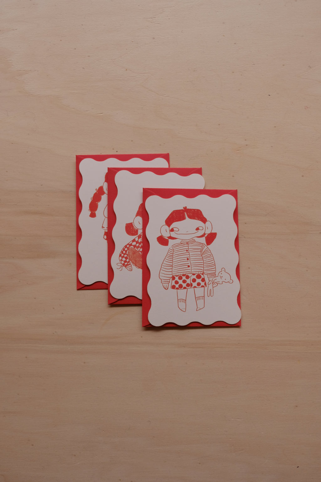 Gudrun cards 'wave' | set of 3