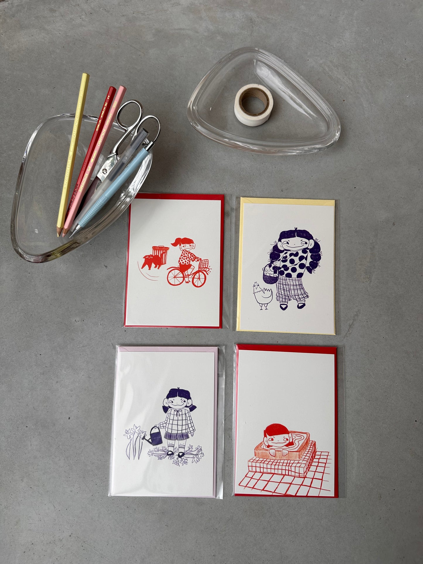 Gudrun cards | set of 4