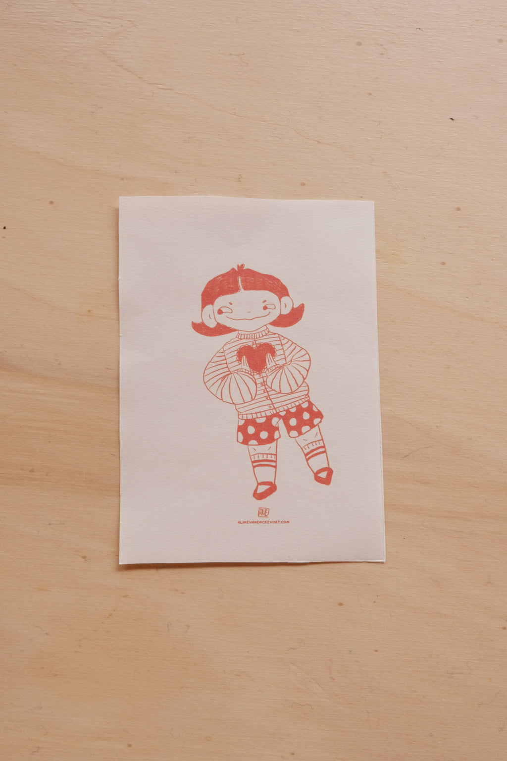 Gudrun Valentines day card set of 4 (digital download)