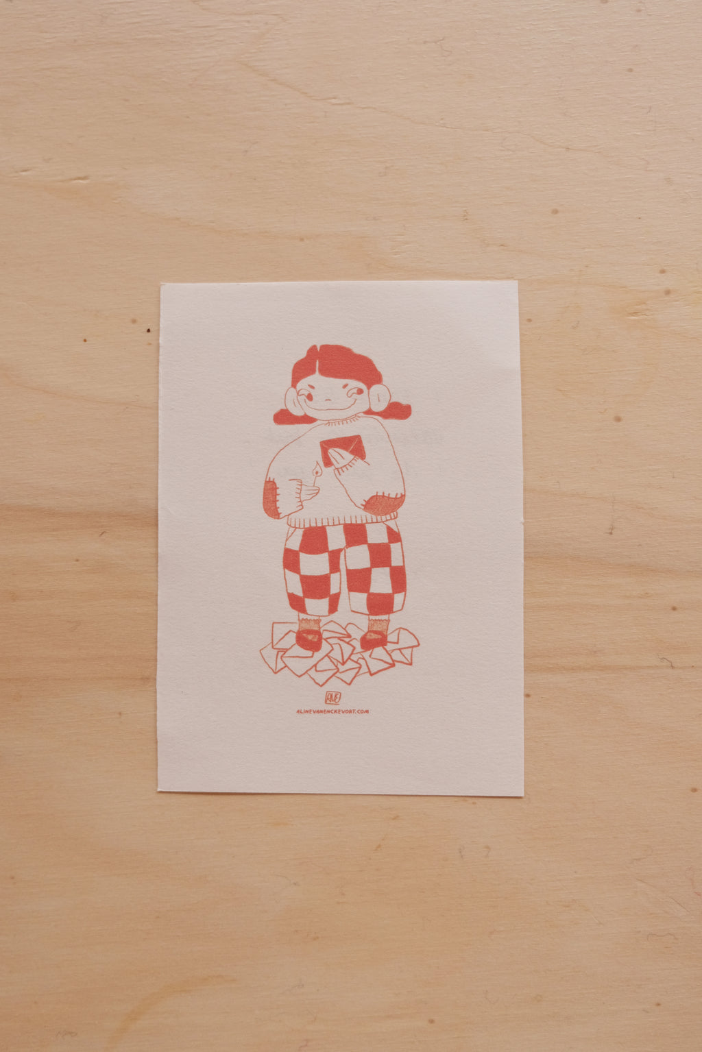 Gudrun Valentines day card set of 4 (digital download)