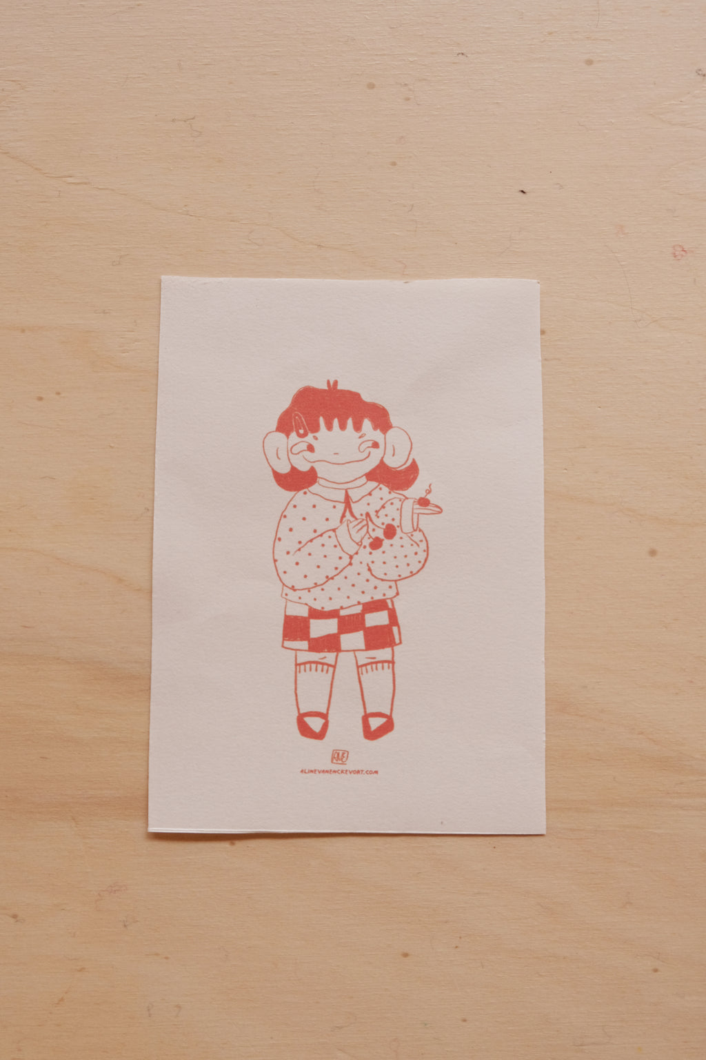 Gudrun Valentines day card set of 4 (digital download)