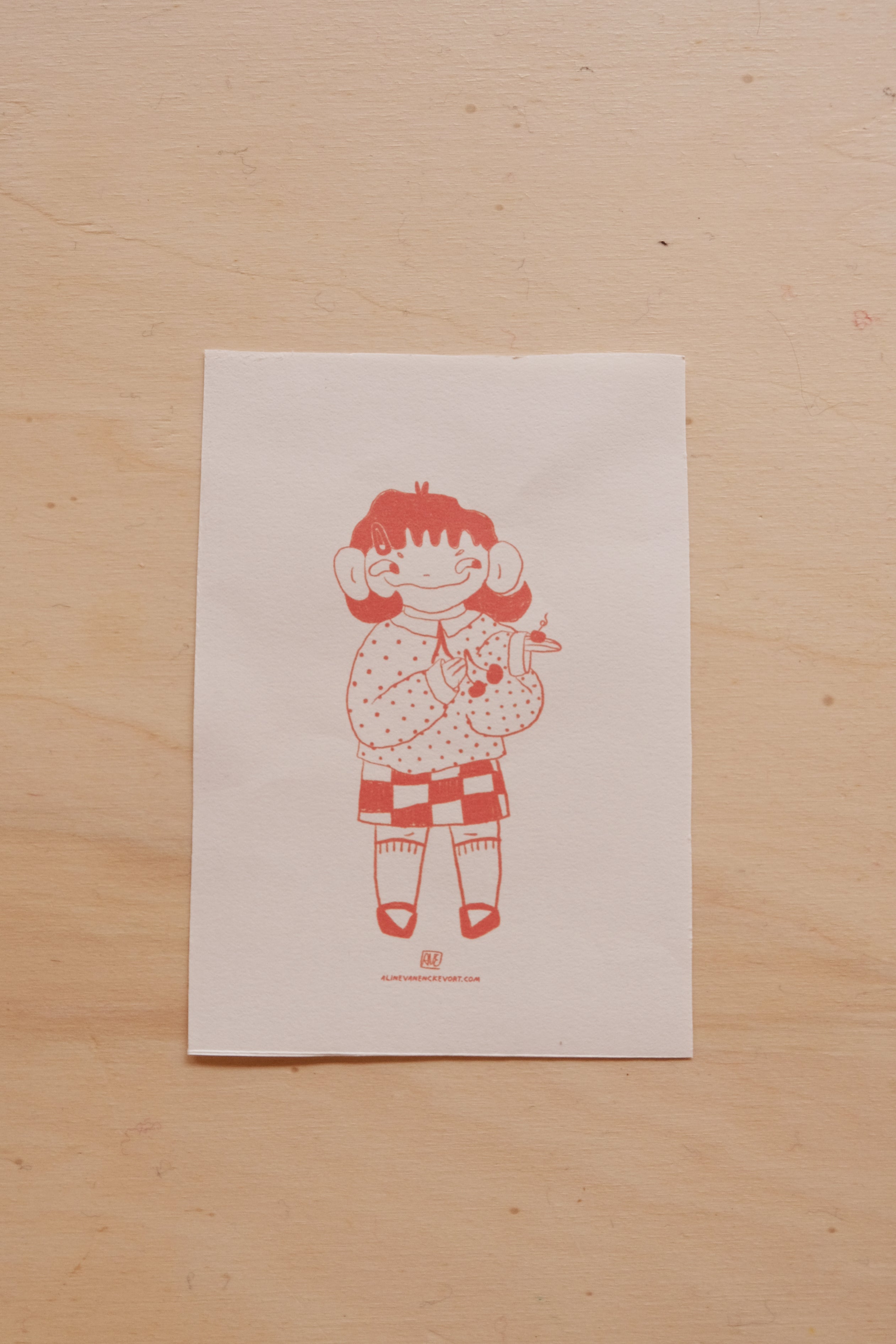 Gudrun Valentines day card set of 4 (digital download)