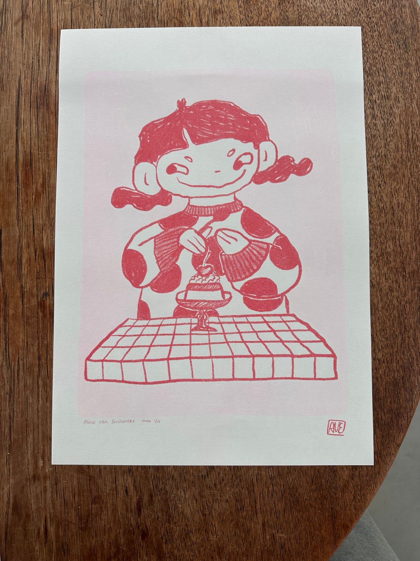 Gudrun Purin Riso print | A3