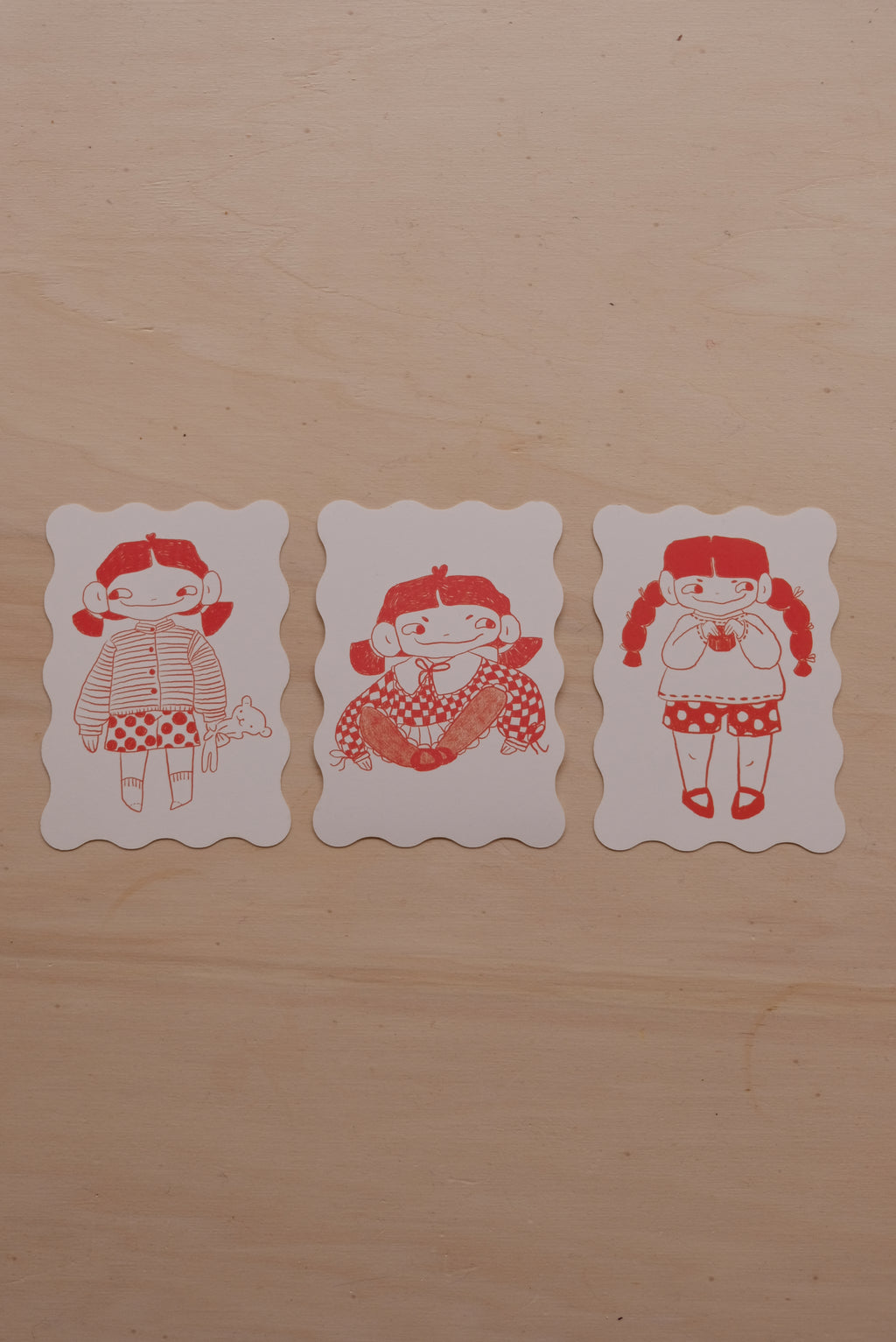 Gudrun cards 'wave' | set of 3