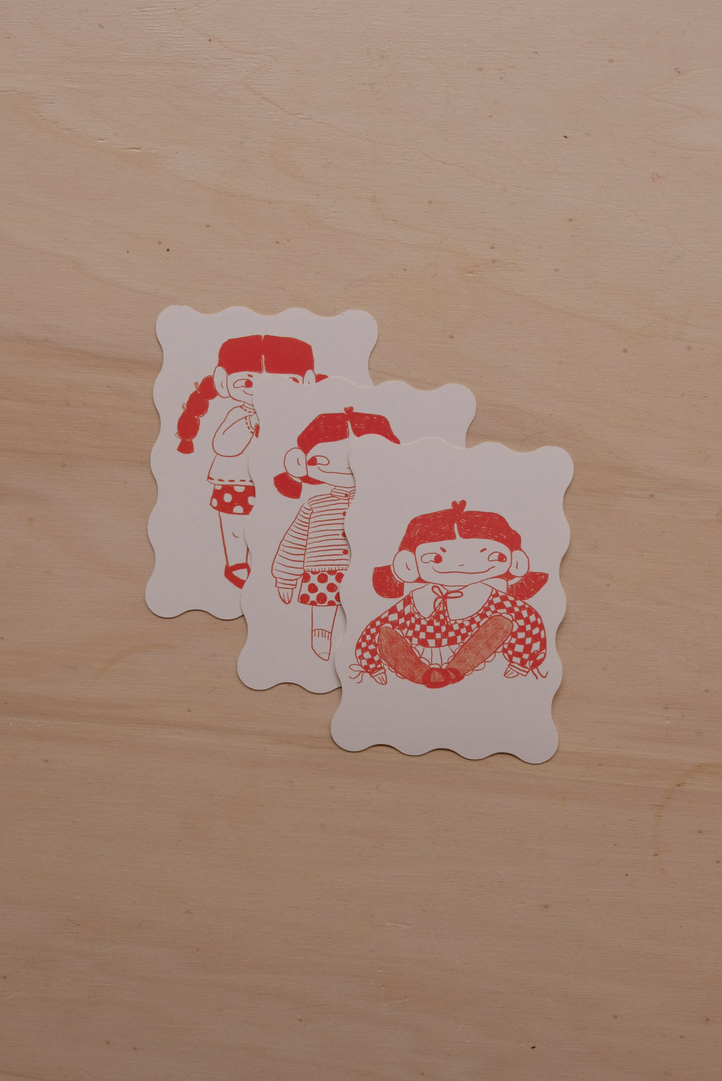 Gudrun cards 'wave' | set of 3