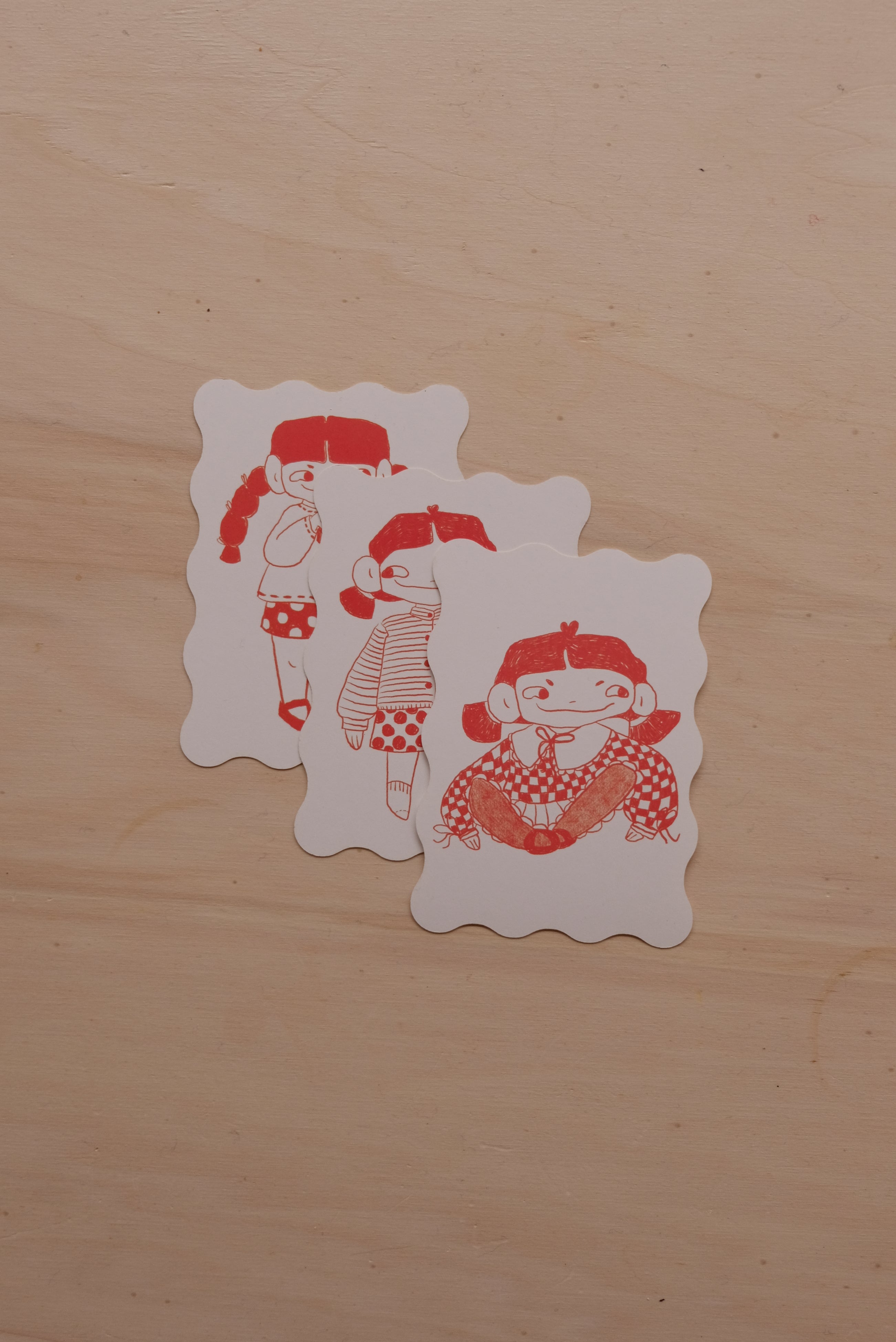 Gudrun cards 'wave' | set of 3