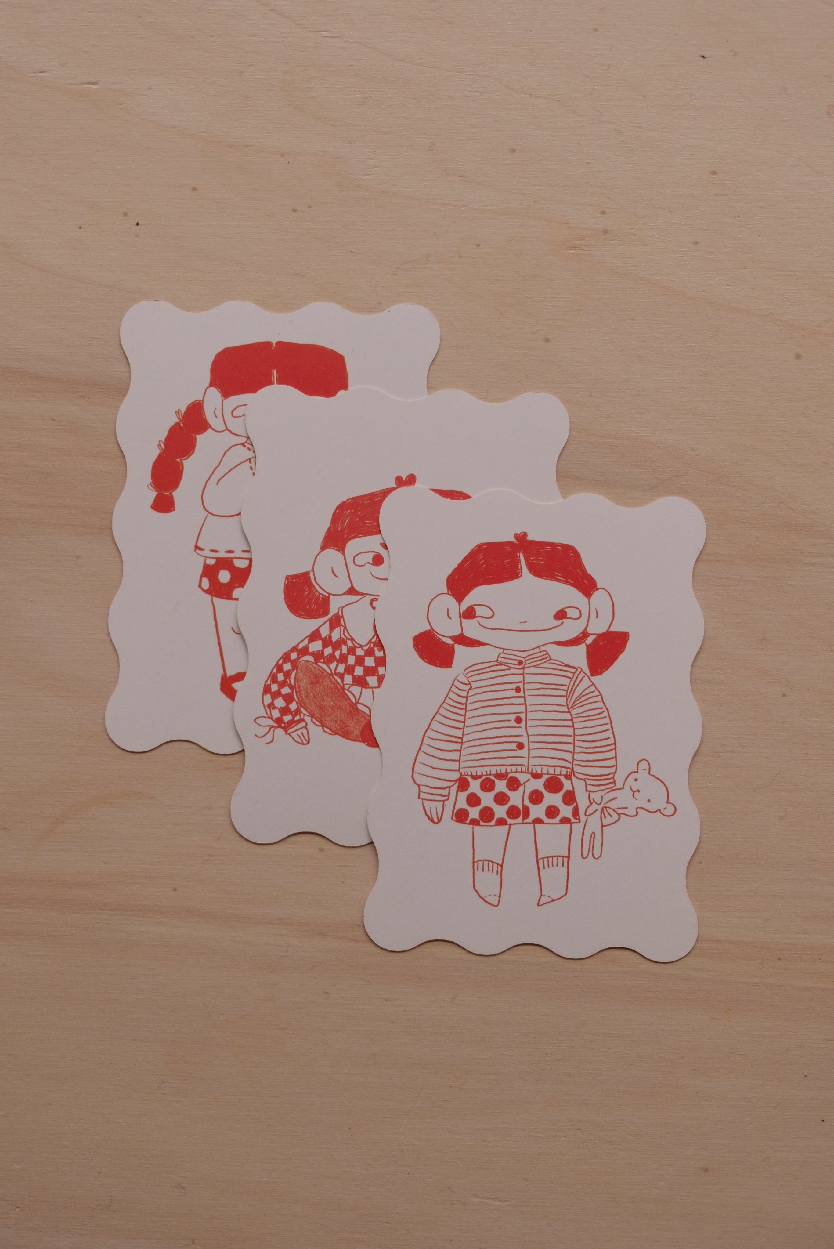 Gudrun cards 'wave' | set of 3