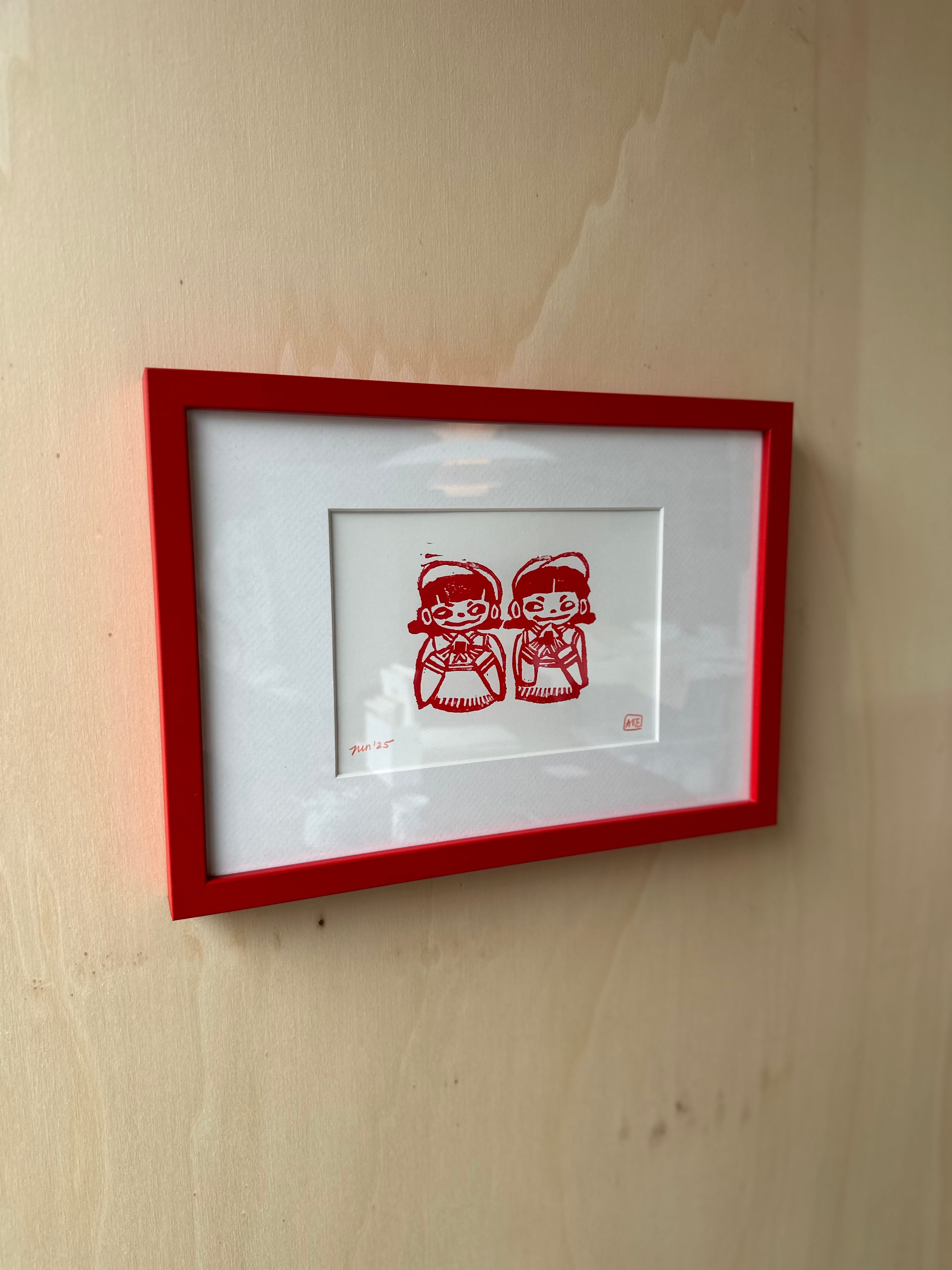 Gudrun onigiri lino cut | A5