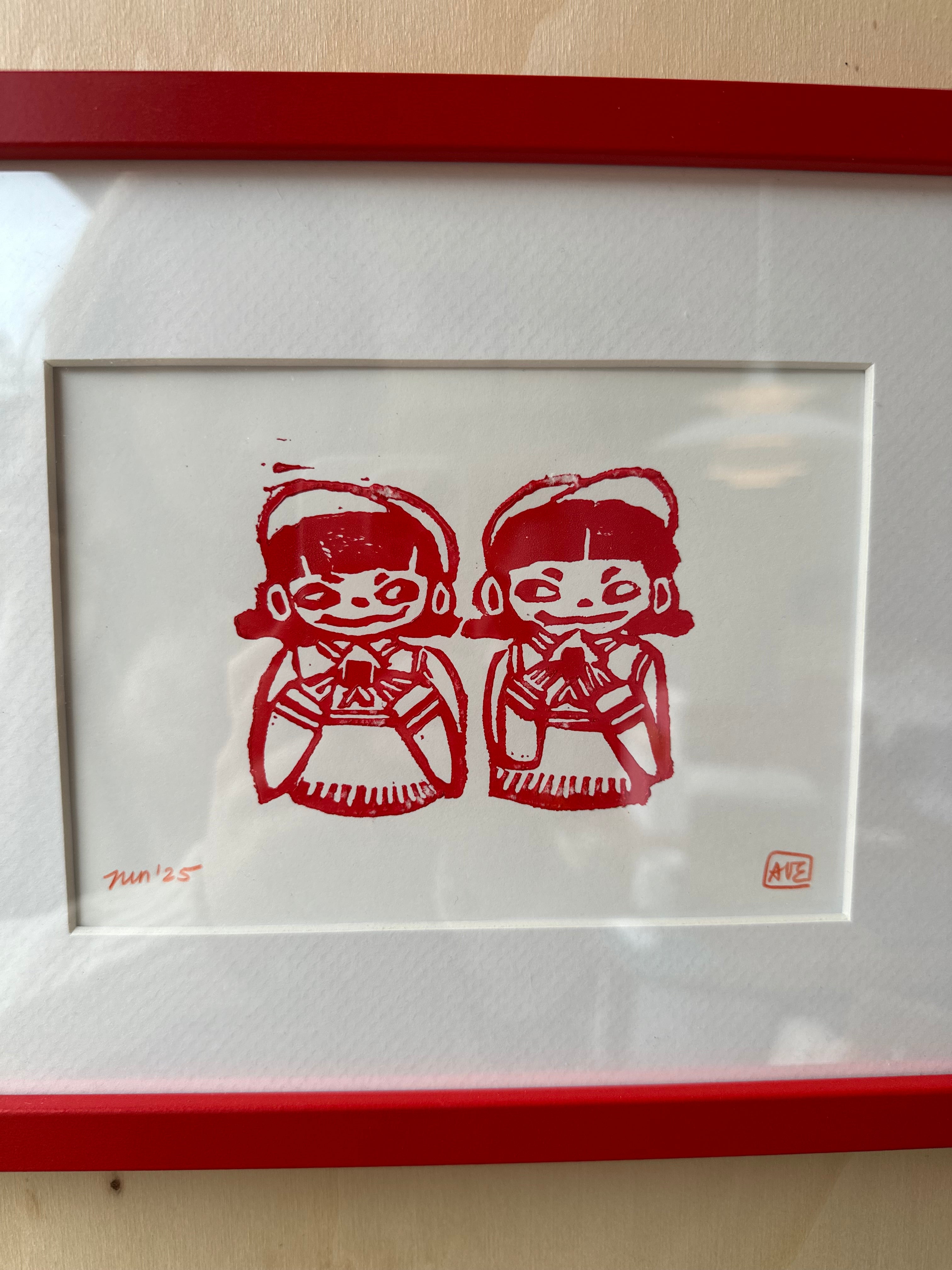 Gudrun onigiri lino cut | A5