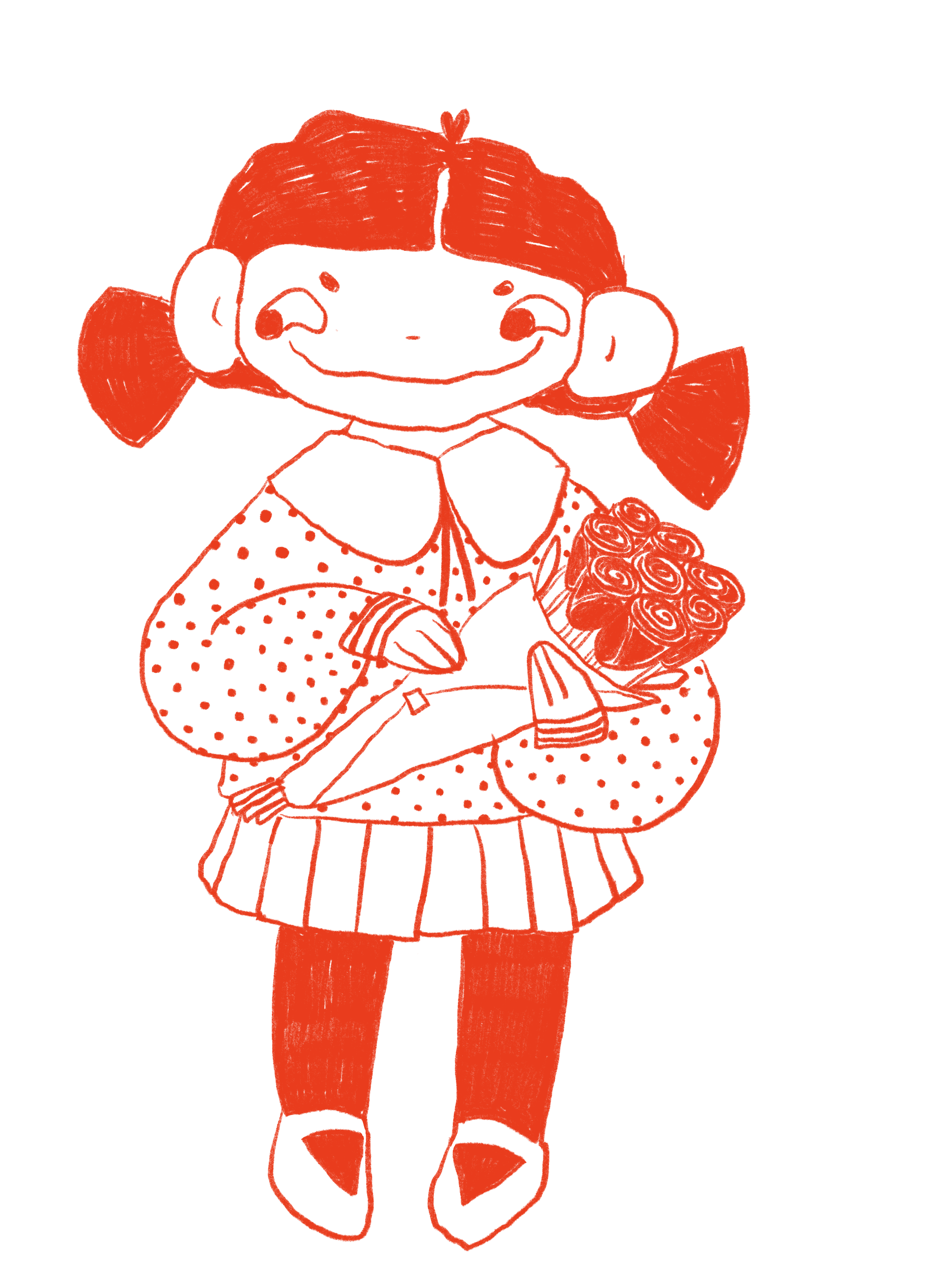 Gudrun Valentines day card set of 4 (digital download)